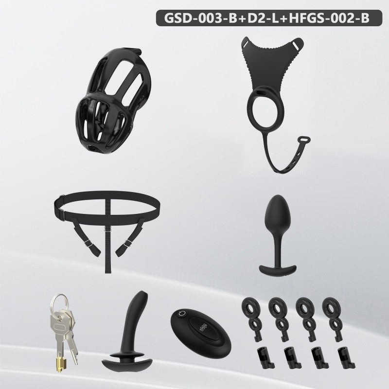 Modular Silicone Chastity Cage System | Remote Control Vibration & Adjustable Wearable Design (GSD D2)