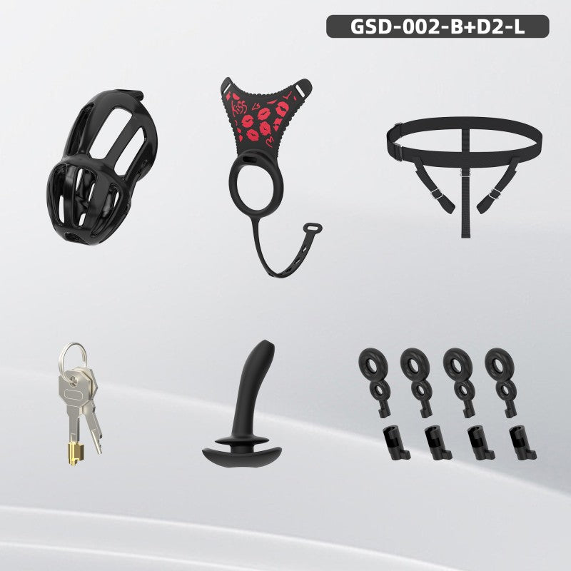 Modular Silicone Chastity Cage System | Remote Control Vibration & Adjustable Wearable Design (GSD D2)