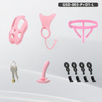 Upgraded Cobra Chastity Cage With Underwear & Plug – Complete Locked Set GSD Series