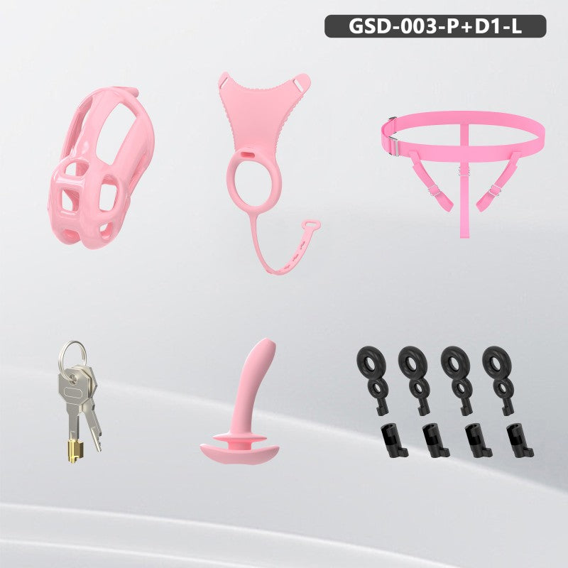 Upgraded Cobra Chastity Cage With Underwear & Plug – Complete Locked Set GSD Series