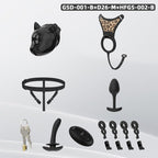 Puppy Head Chastity Cage Set with Underwear & Plug-GSD Series