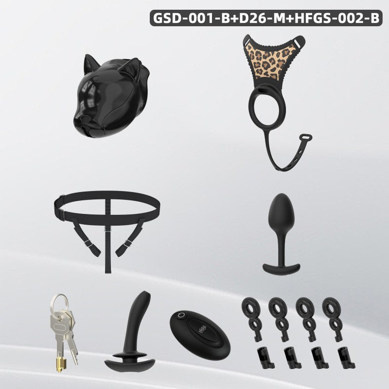 Puppy Head Chastity Cage Set with Underwear & Plug-GSD Series