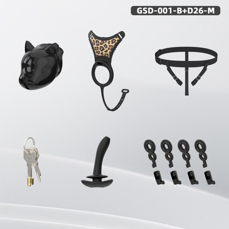 Puppy Head Chastity Cage Set with Underwear & Plug-GSD Series