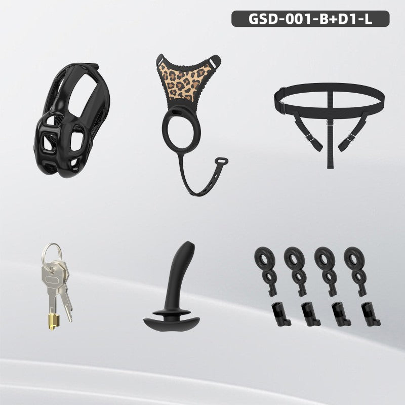Upgraded Cobra Chastity Cage With Underwear & Plug – Complete Locked Set GSD Series
