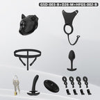 Puppy Head Chastity Cage Set with Underwear & Plug-GSD Series