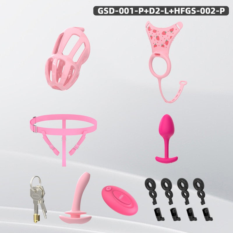 Modular Silicone Chastity Cage System | Remote Control Vibration & Adjustable Wearable Design (GSD D2)