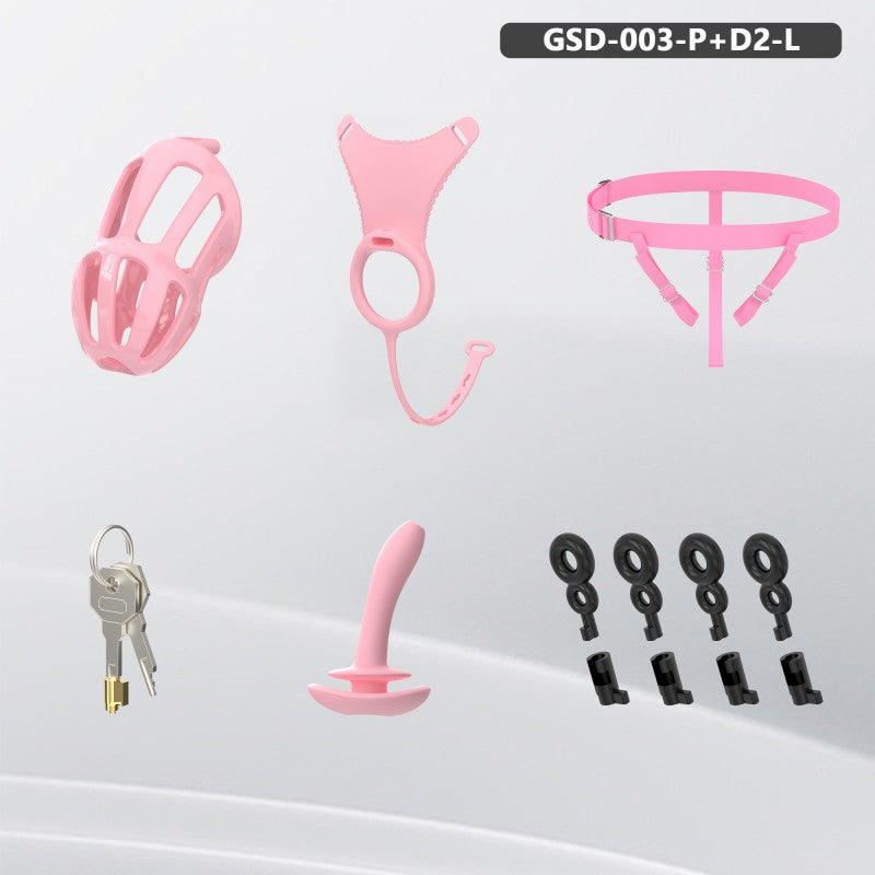 Modular Silicone Chastity Cage System | Remote Control Vibration & Adjustable Wearable Design (GSD D2)