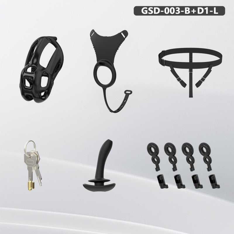 Upgraded Cobra Chastity Cage With Underwear & Plug – Complete Locked Set GSD Series