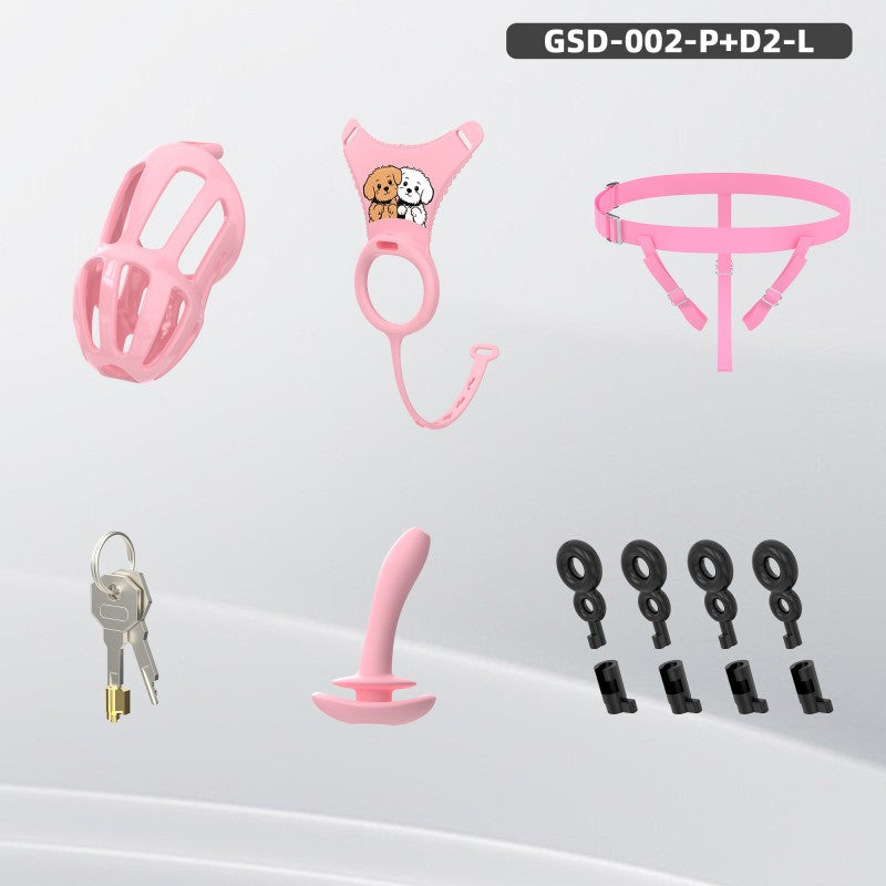 Modular Silicone Chastity Cage System | Remote Control Vibration & Adjustable Wearable Design (GSD D2)