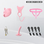 Puppy Head Chastity Cage Set with Underwear & Plug-GSD Series
