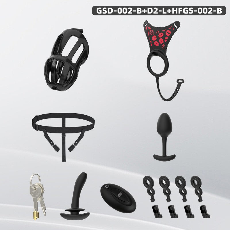 Modular Silicone Chastity Cage System | Remote Control Vibration & Adjustable Wearable Design (GSD D2)