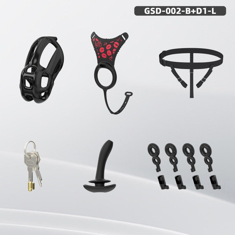 Upgraded Cobra Chastity Cage With Underwear & Plug – Complete Locked Set GSD Series