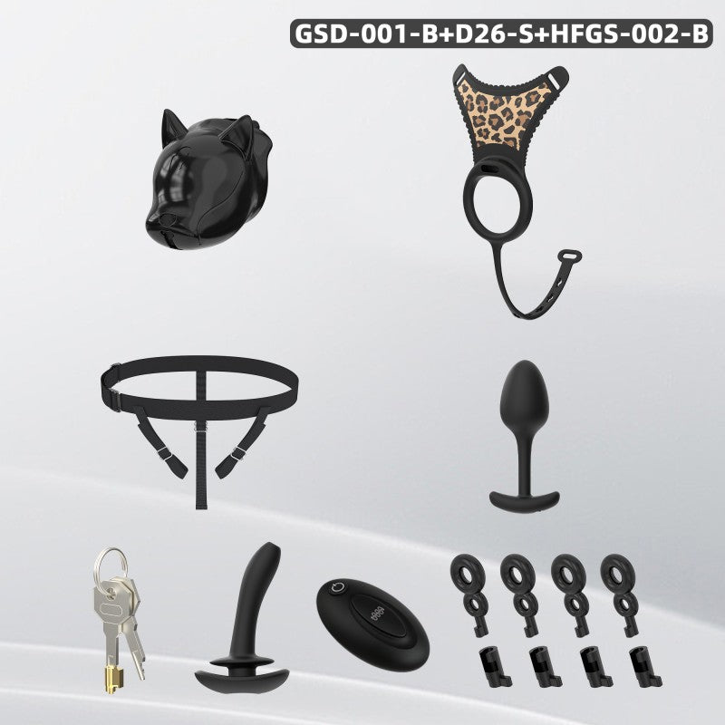 Puppy Head Chastity Cage Set with Underwear & Plug-GSD Series