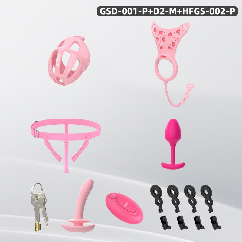 Modular Silicone Chastity Cage System | Remote Control Vibration & Adjustable Wearable Design (GSD D2)