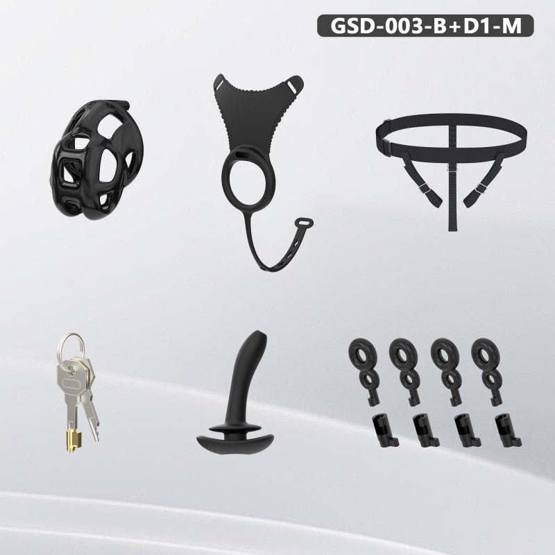 Upgraded Cobra Chastity Cage With Underwear & Plug – Complete Locked Set GSD Series