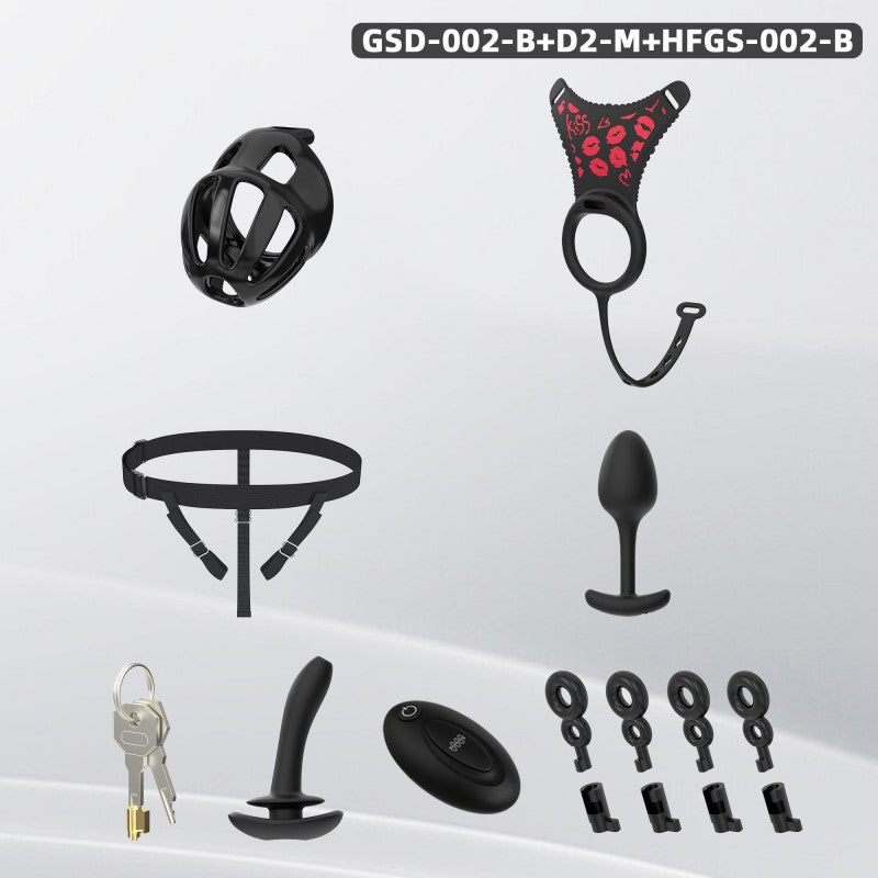 Modular Silicone Chastity Cage System | Remote Control Vibration & Adjustable Wearable Design (GSD D2)