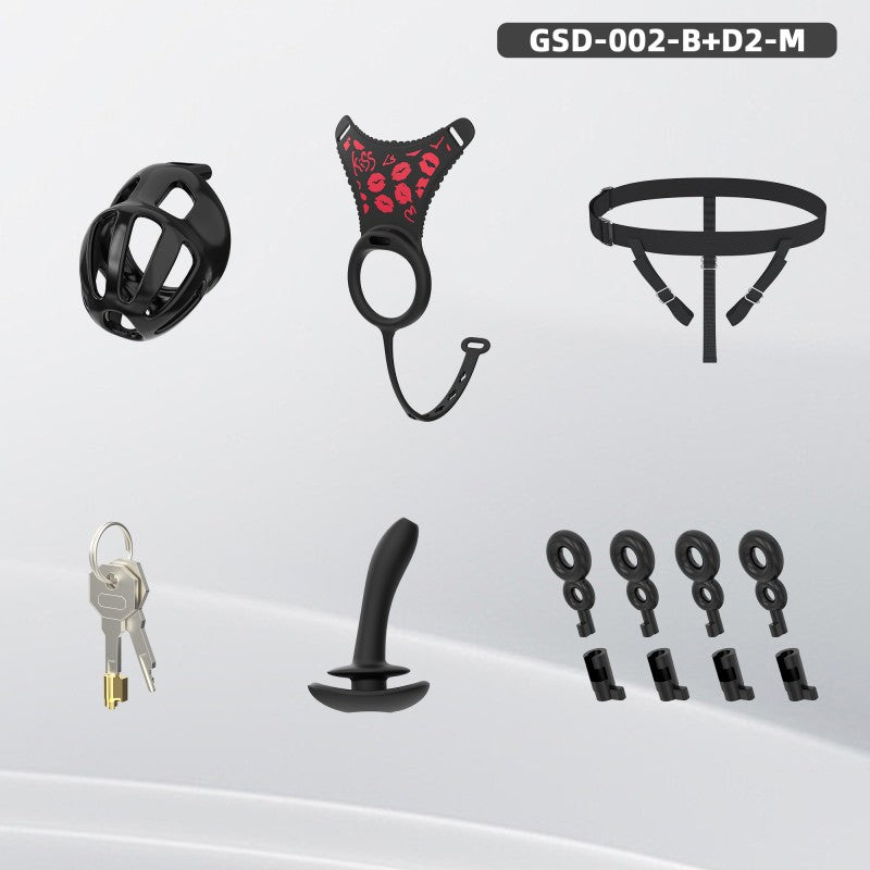 Modular Silicone Chastity Cage System | Remote Control Vibration & Adjustable Wearable Design (GSD D2)