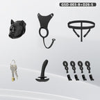 Puppy Head Chastity Cage Set with Underwear & Plug-GSD Series