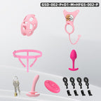 Upgraded Cobra Chastity Cage With Underwear & Plug – Complete Locked Set GSD Series