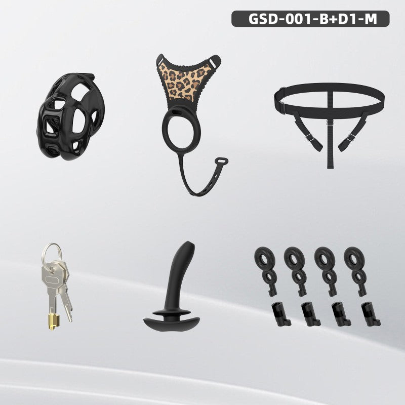 Upgraded Cobra Chastity Cage With Underwear & Plug – Complete Locked Set GSD Series