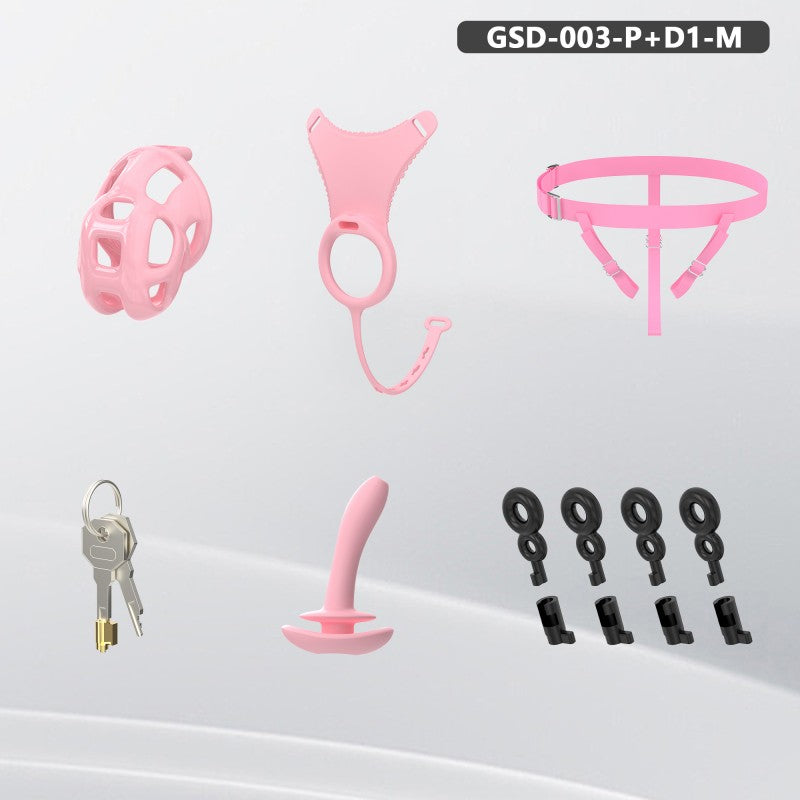 Upgraded Cobra Chastity Cage With Underwear & Plug – Complete Locked Set GSD Series