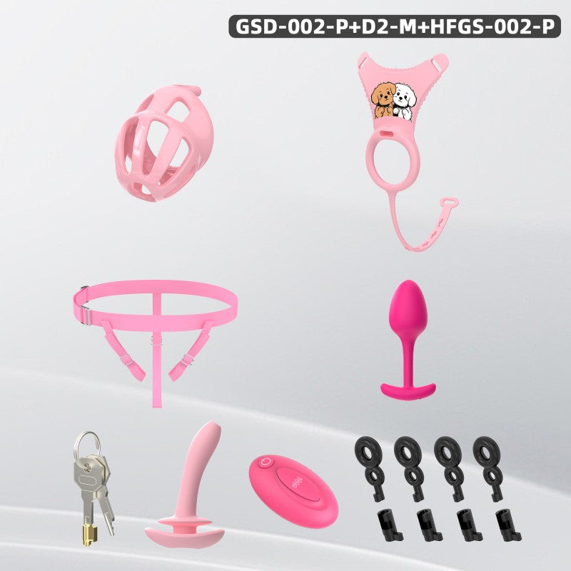 Modular Silicone Chastity Cage System | Remote Control Vibration & Adjustable Wearable Design (GSD D2)