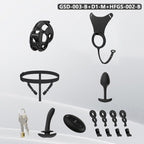 Upgraded Cobra Chastity Cage With Underwear & Plug – Complete Locked Set GSD Series