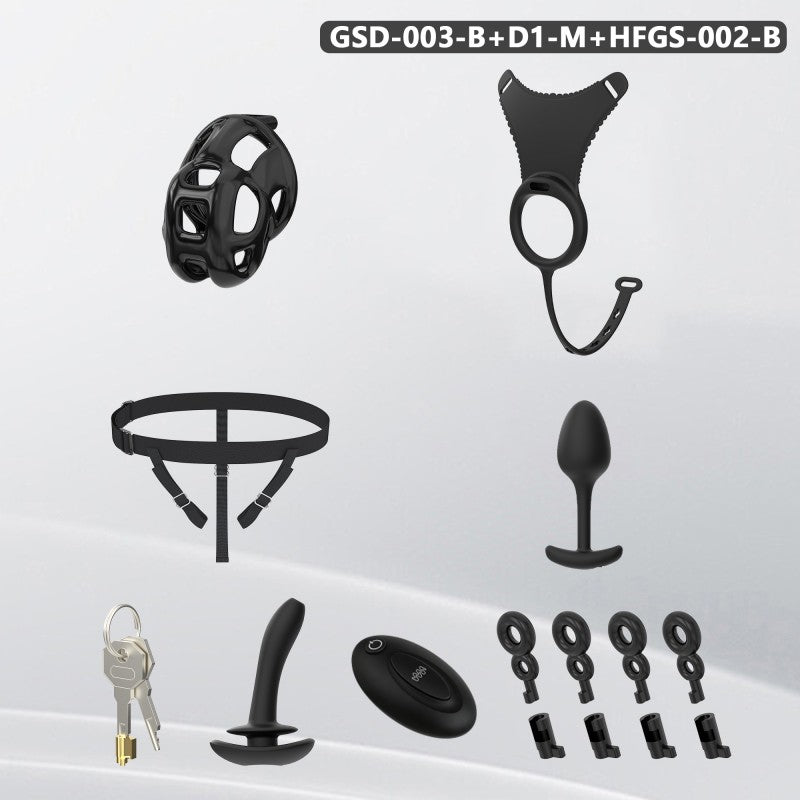 Upgraded Cobra Chastity Cage With Underwear & Plug – Complete Locked Set GSD Series