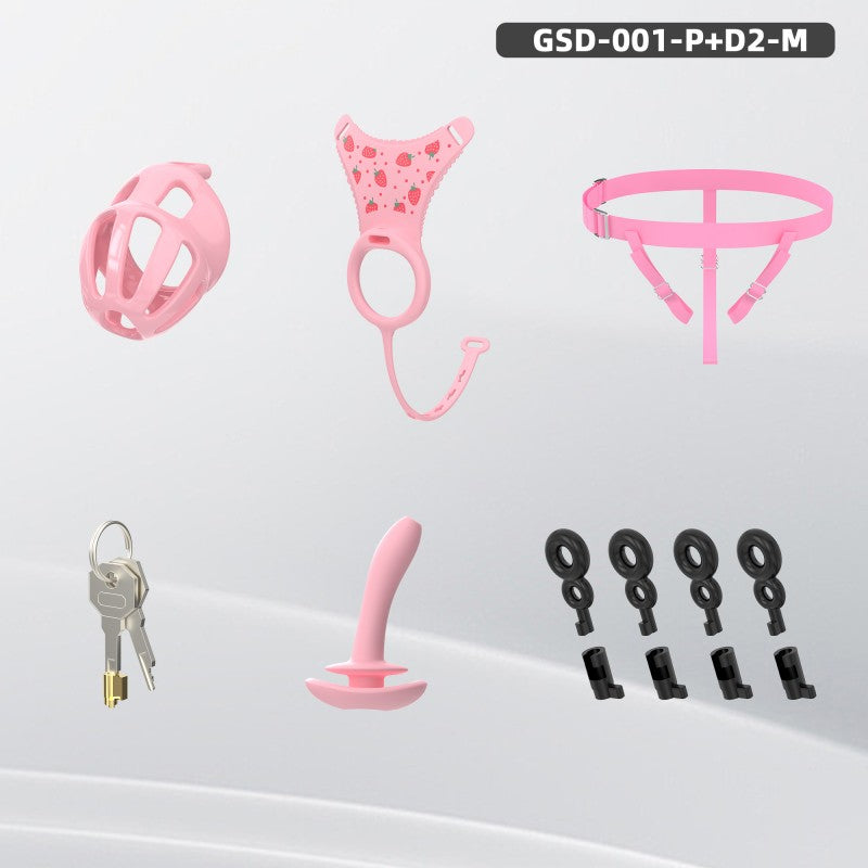 Modular Silicone Chastity Cage System | Remote Control Vibration & Adjustable Wearable Design (GSD D2)
