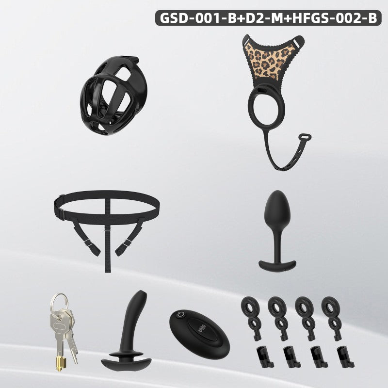 Modular Silicone Chastity Cage System | Remote Control Vibration & Adjustable Wearable Design (GSD D2)