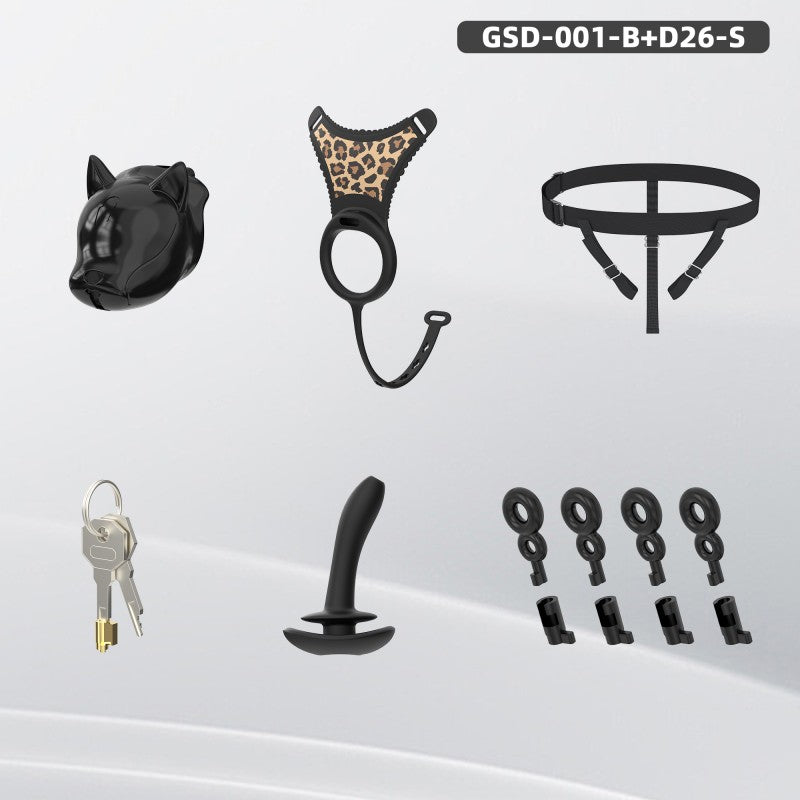 Puppy Head Chastity Cage Set with Underwear & Plug-GSD Series