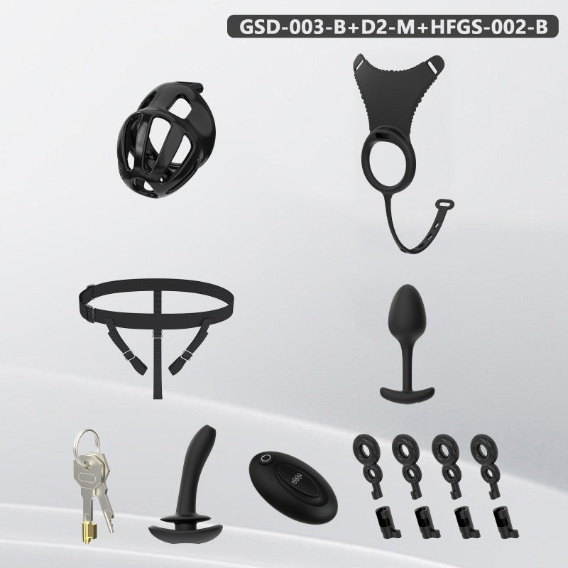 Modular Silicone Chastity Cage System | Remote Control Vibration & Adjustable Wearable Design (GSD D2)