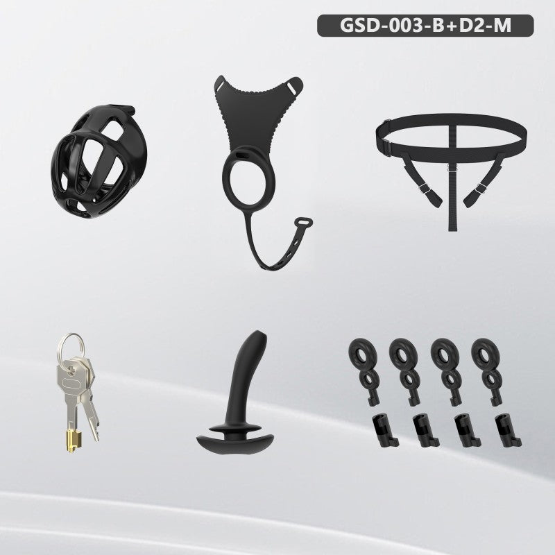Modular Silicone Chastity Cage System | Remote Control Vibration & Adjustable Wearable Design (GSD D2)