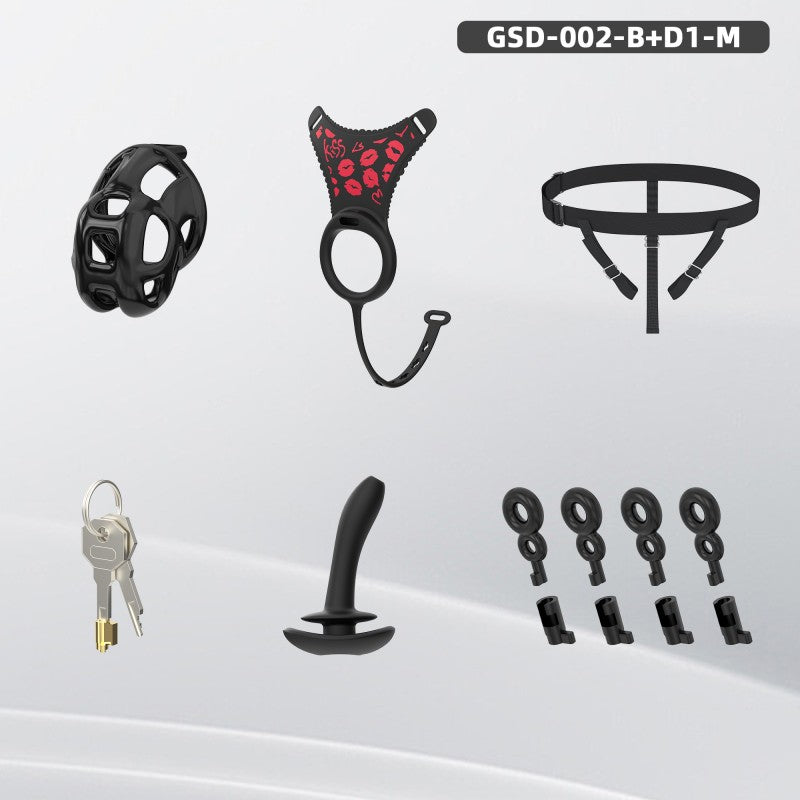 Upgraded Cobra Chastity Cage With Underwear & Plug – Complete Locked Set GSD Series