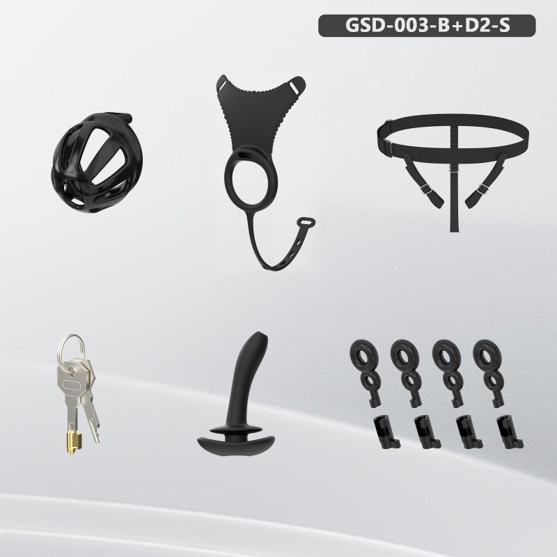 Modular Silicone Chastity Cage System | Remote Control Vibration & Adjustable Wearable Design (GSD D2)