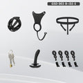 Modular Silicone Chastity Cage System | Remote Control Vibration & Adjustable Wearable Design (GSD D2)