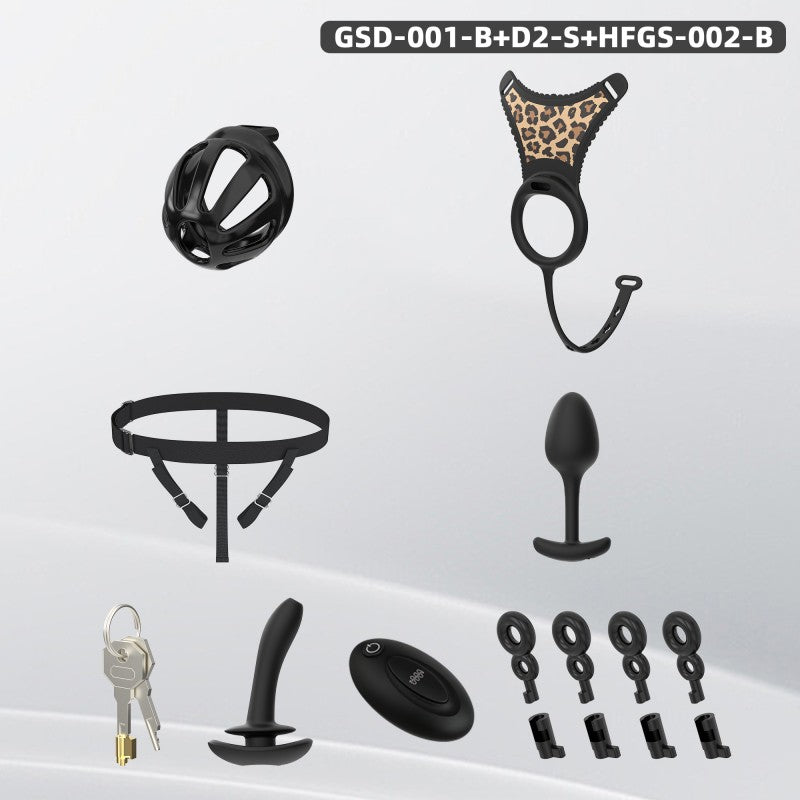 Modular Silicone Chastity Cage System | Remote Control Vibration & Adjustable Wearable Design (GSD D2)