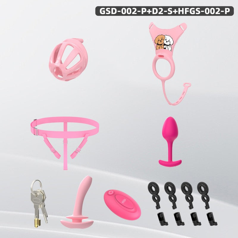 Modular Silicone Chastity Cage System | Remote Control Vibration & Adjustable Wearable Design (GSD D2)
