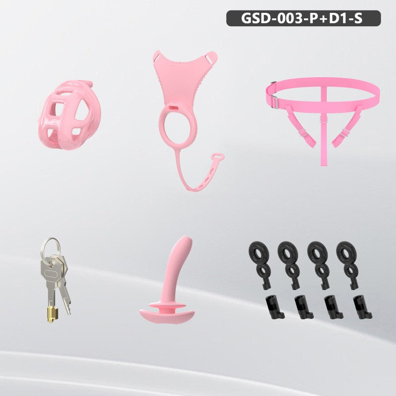 Upgraded Cobra Chastity Cage With Underwear & Plug – Complete Locked Set GSD Series