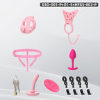 Upgraded Cobra Chastity Cage With Underwear & Plug – Complete Locked Set GSD Series