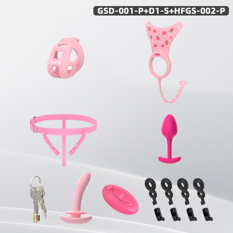 Upgraded Cobra Chastity Cage With Underwear & Plug – Complete Locked Set GSD Series