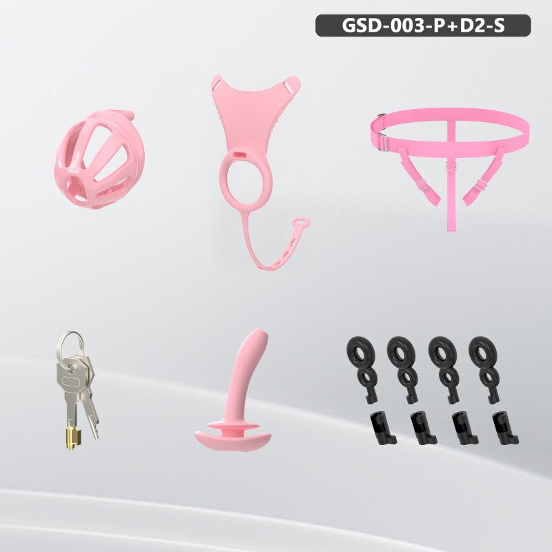 Modular Silicone Chastity Cage System | Remote Control Vibration & Adjustable Wearable Design (GSD D2)