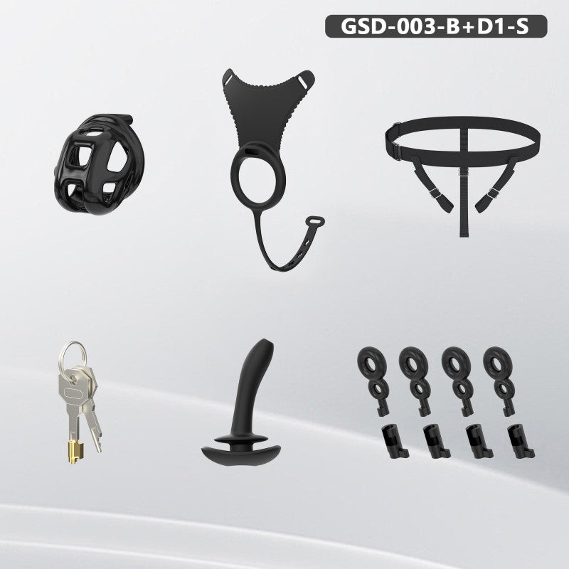 Upgraded Cobra Chastity Cage With Underwear & Plug – Complete Locked Set GSD Series