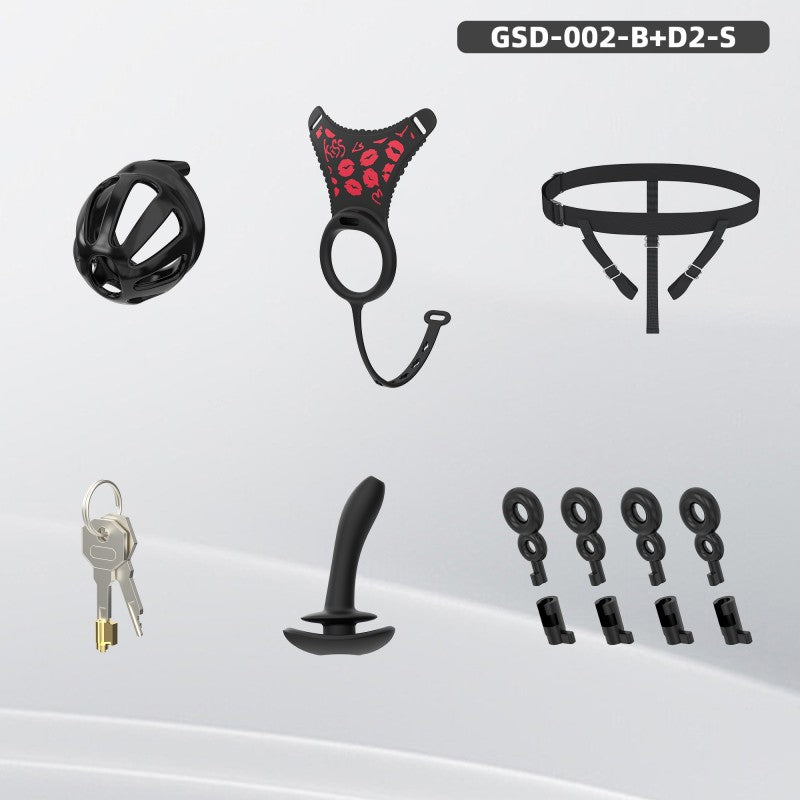 Modular Silicone Chastity Cage System | Remote Control Vibration & Adjustable Wearable Design (GSD D2)