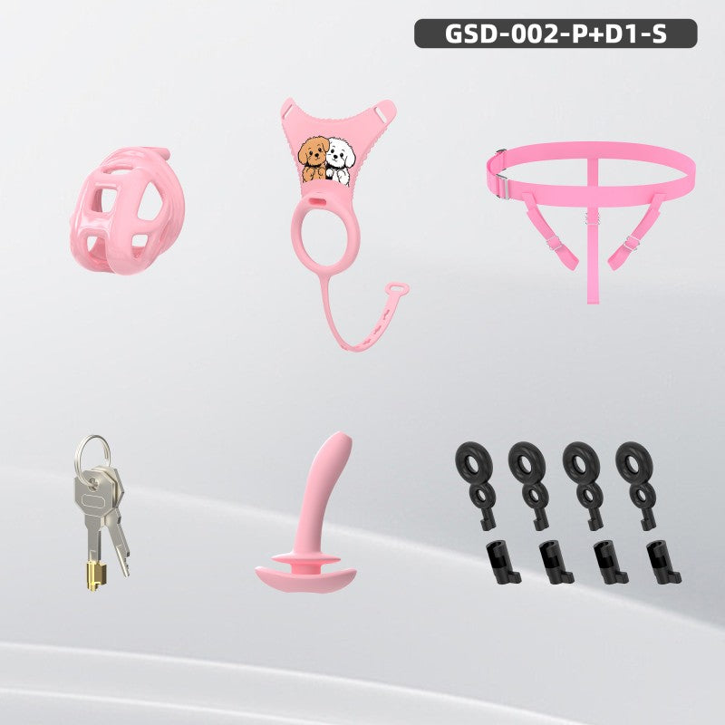 Upgraded Cobra Chastity Cage With Underwear & Plug – Complete Locked Set GSD Series