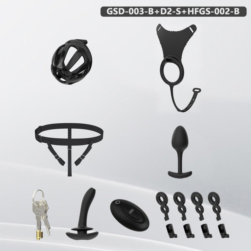 Modular Silicone Chastity Cage System | Remote Control Vibration & Adjustable Wearable Design (GSD D2)