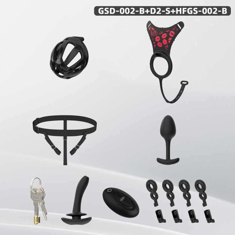 Modular Silicone Chastity Cage System | Remote Control Vibration & Adjustable Wearable Design (GSD D2)