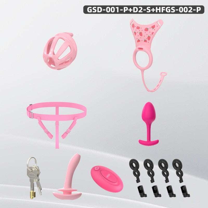 Modular Silicone Chastity Cage System | Remote Control Vibration & Adjustable Wearable Design (GSD D2)