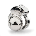 Metal Cock Chastity Cage with Invisible Button Lock –6-Size Adjustable Flat-Style Chastity Device for Men