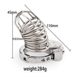 Skeleton-Style Adjustable Metal Chastity Cage with Internal Lock – Ventilated & Secure Design